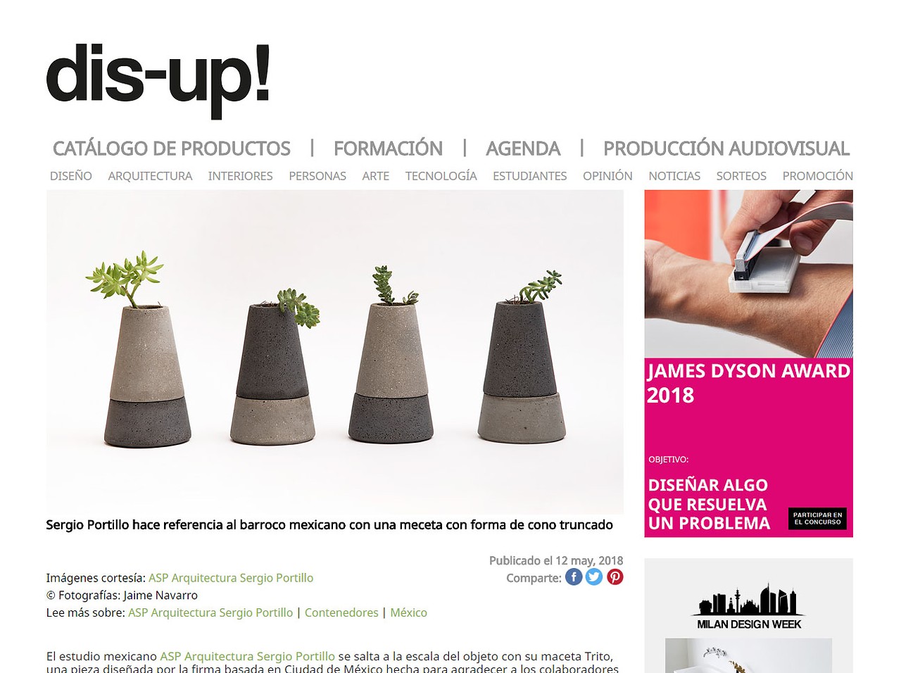 Maceta Trito DIS-UP!